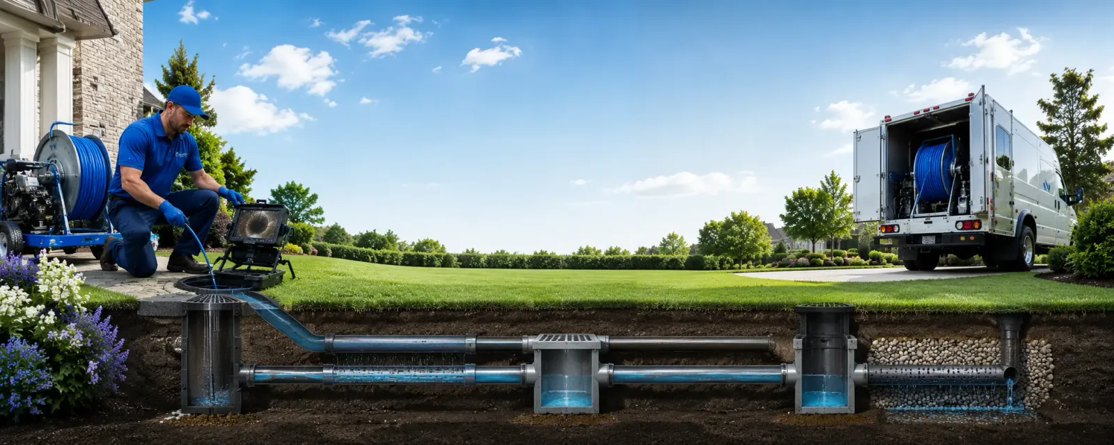 Outdoor drain cleaning information for Desert Center, CA